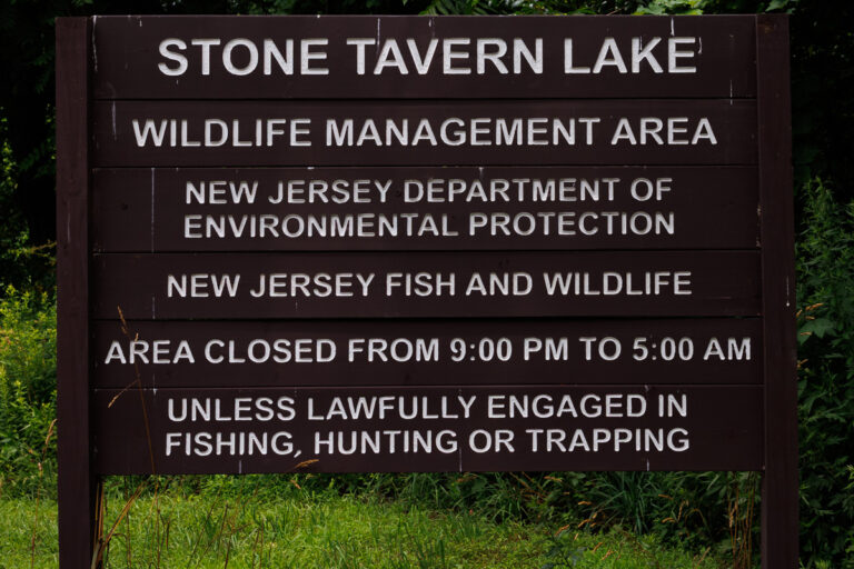 Assunpink Stone Tavern Lake Trail - Information Sign